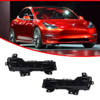 Smoked Lens Switchback LED Front DRL Turn Signal Light for Tesla Model 3, Model Y