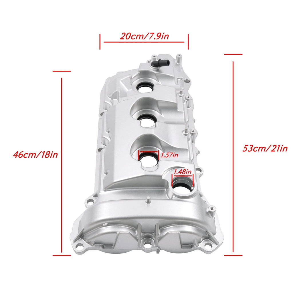 Aluminum Left Valve Cover for Chevy Malibu Equinox Enclave G6 G8 (2008–2017)