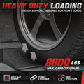 Set of 2 Curb Ramps 38.6"L x 5.9"W x 3"H 8800lbs Capacity for Households
