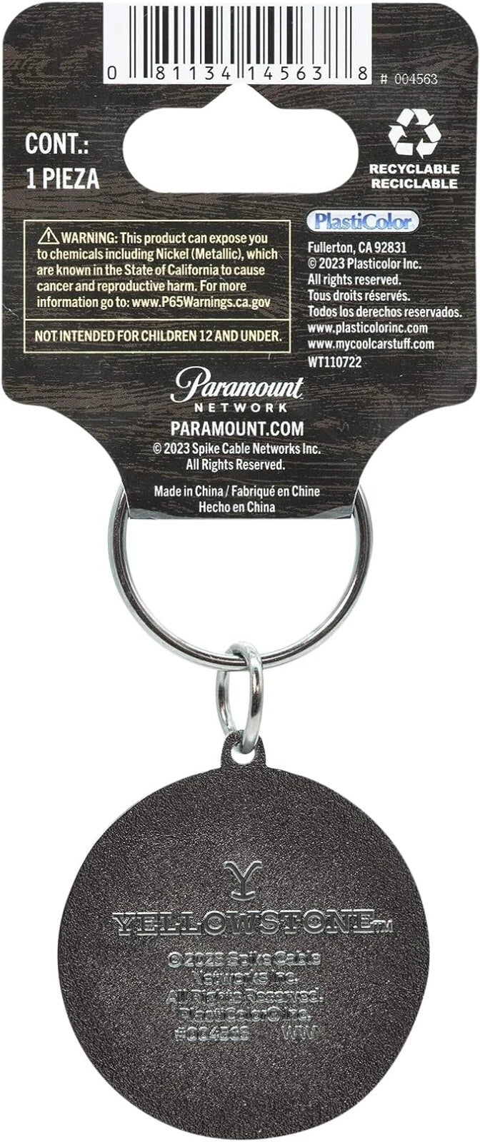 Plasticolor Yellowstone Logo Key Chain for (004563R01)