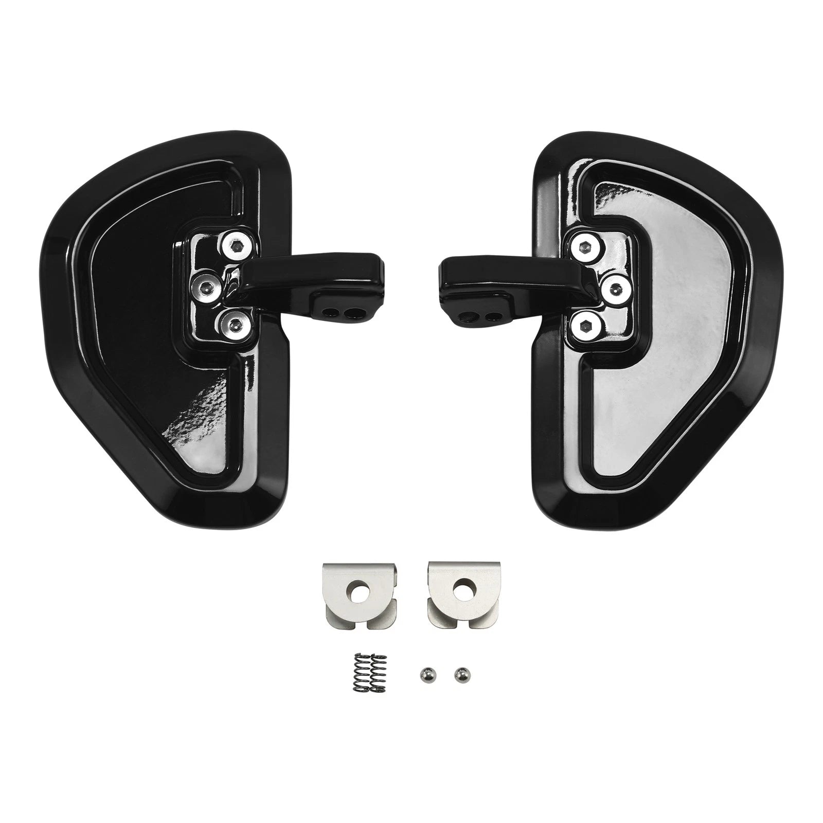 Passenger Footpegs Footrests for Indian Scout Sixty Bobber (2025) Black