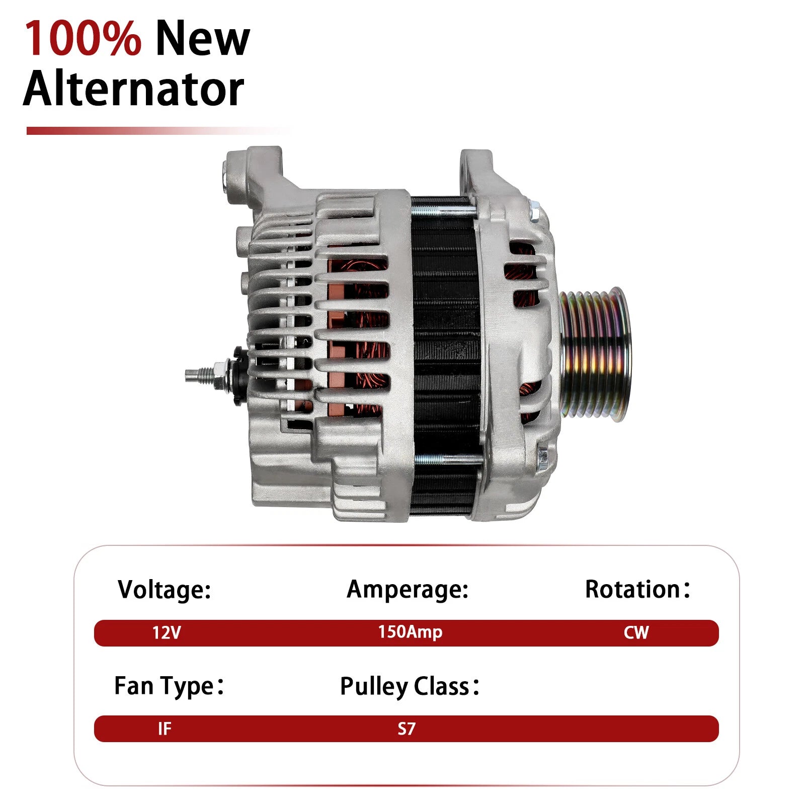 Alternator for Infiniti G35 M35 (2007–2010) Fits Nissan 350Z (2007–2009)