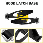 2X Black Hood Latch Base for Peterbilt 357 367 377 378 379 388 389