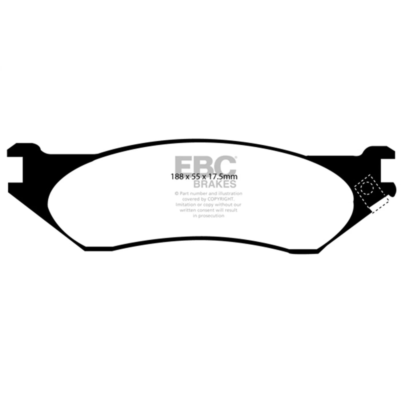 Set of 2 Brake Pads for Ford F-150/F-250 (2015–2023)