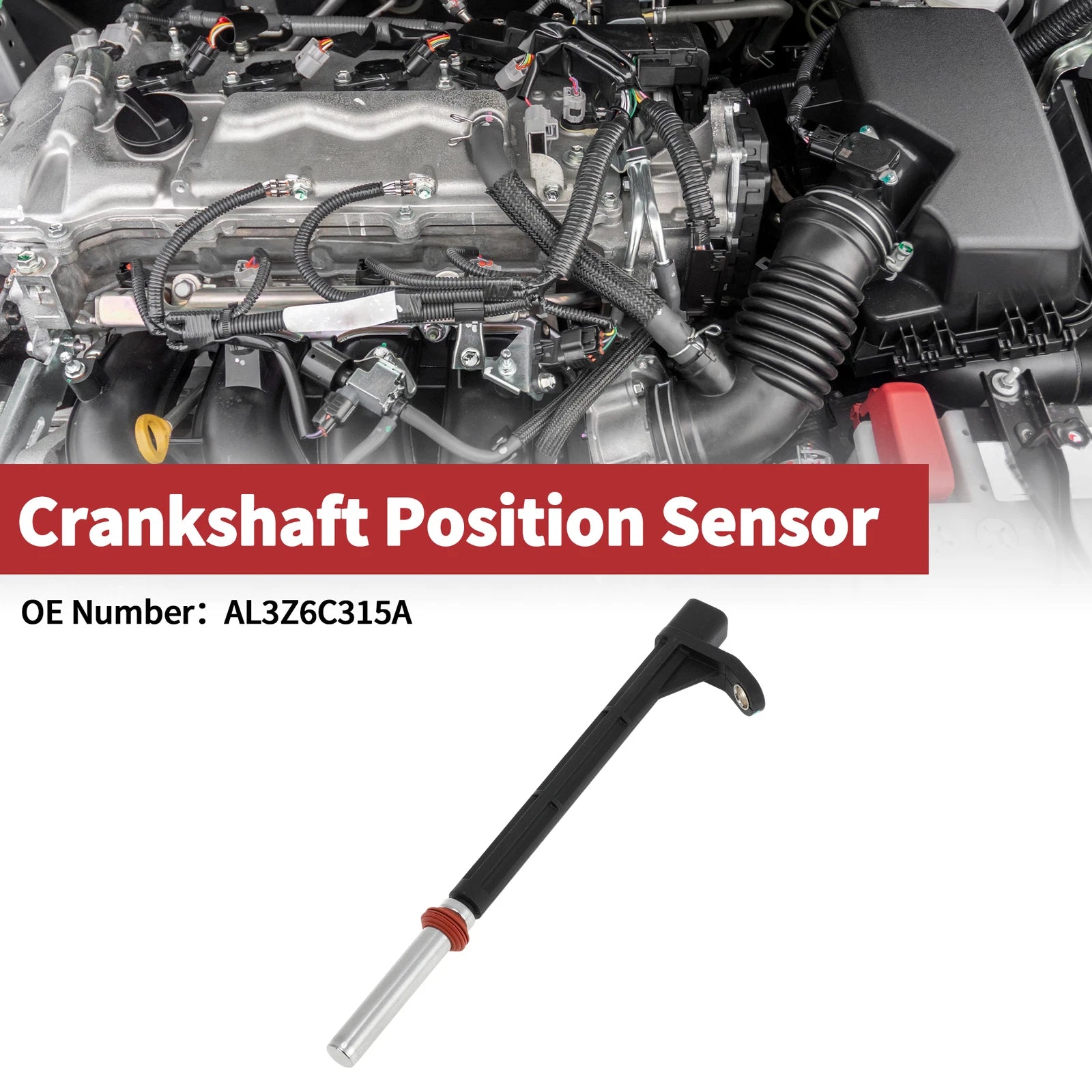 Crankshaft Position Sensor for Ford F-250 Super Duty (2011–2022) No.AL3Z6C315A