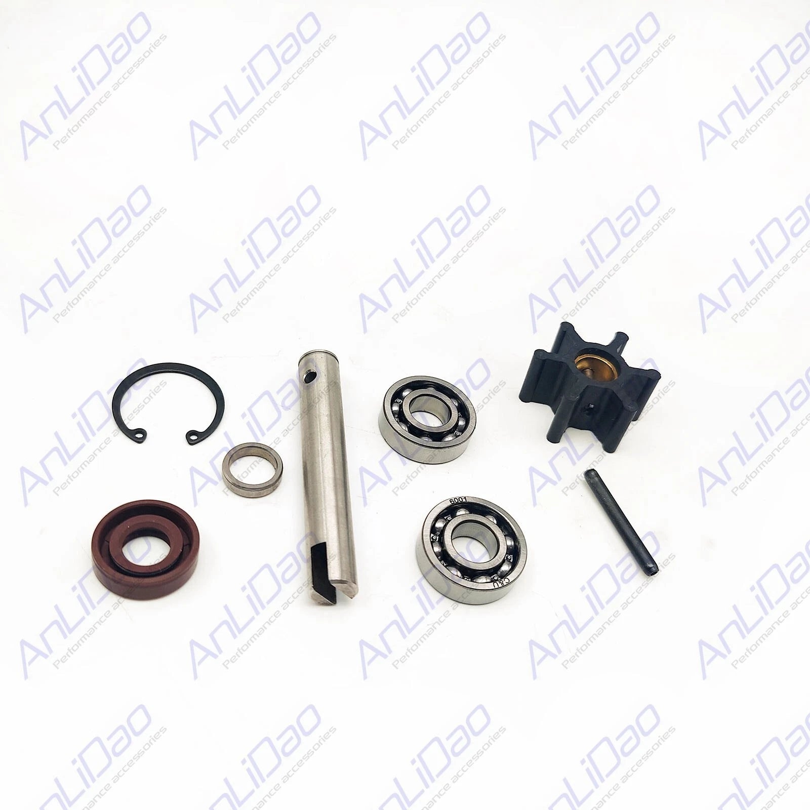 Sea Water Pump Shaft Flexible Impeller Kit for Volvo Penta (21951414, 875756)