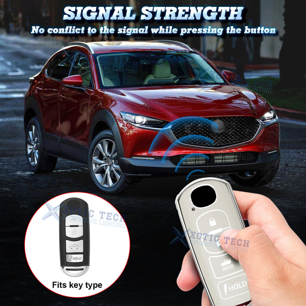 Shockproof Smart Entry Key Fob Cover for Mazda 3 6 (2014-2016)