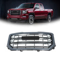 Front Bumper Grille for GMC Sierra 1500 (2016â2019) Black Chrome