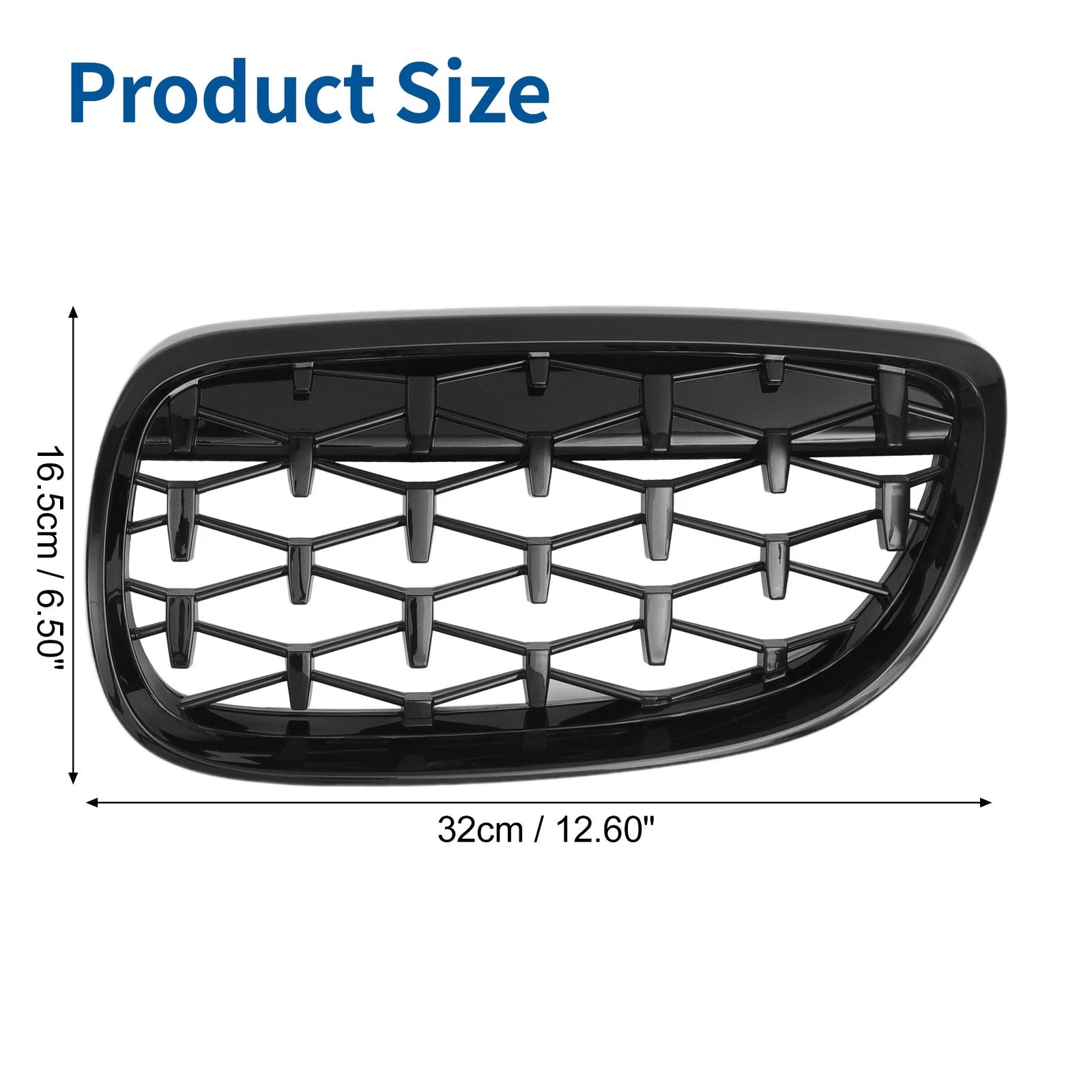 1 Pair Front Hood Bumper Grille for BMW 328xi M3 335xi 328i 335i (2007–2013)
