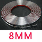8mm Chrome Moulding Strip for Universal Fit (5m Long)