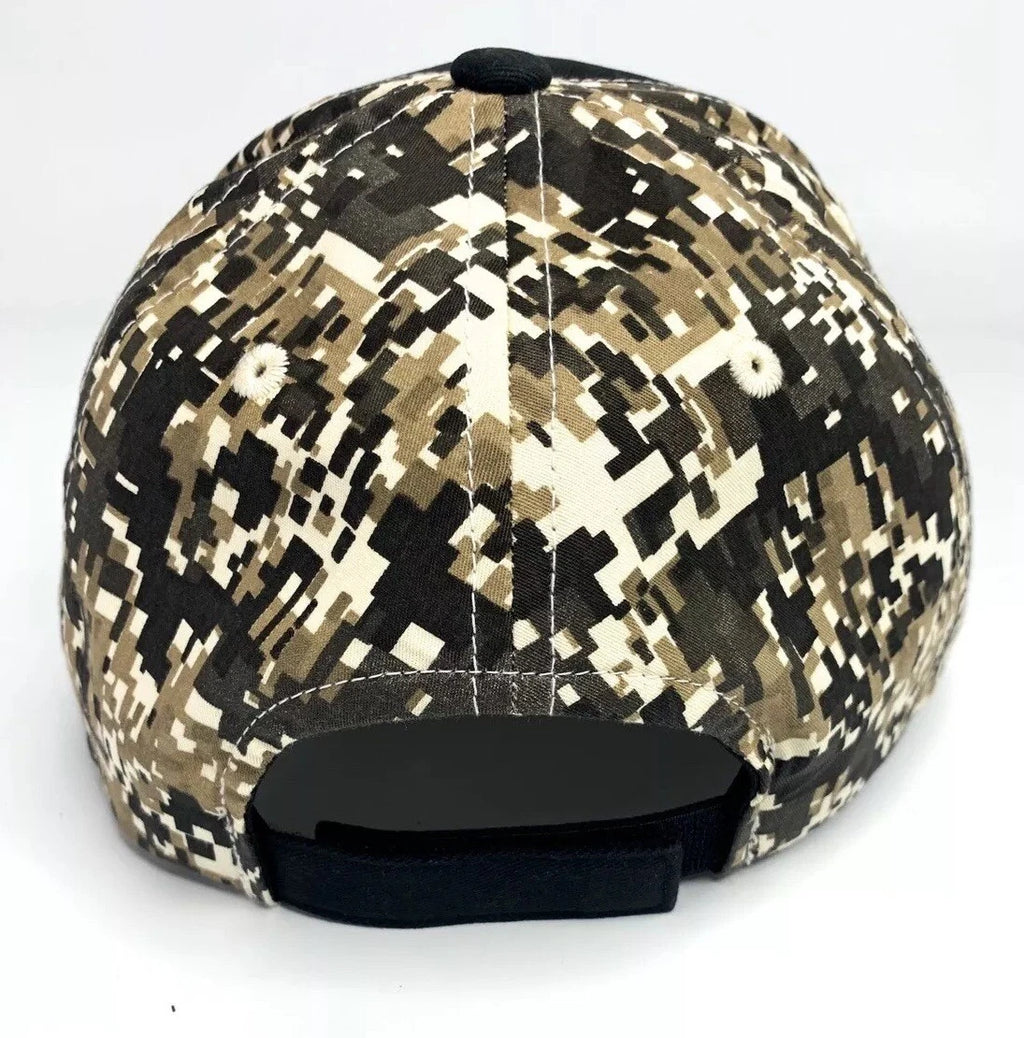 Baseball Cap Hat with Ford F-150 Script Emblem for Black Brown Digital Camo