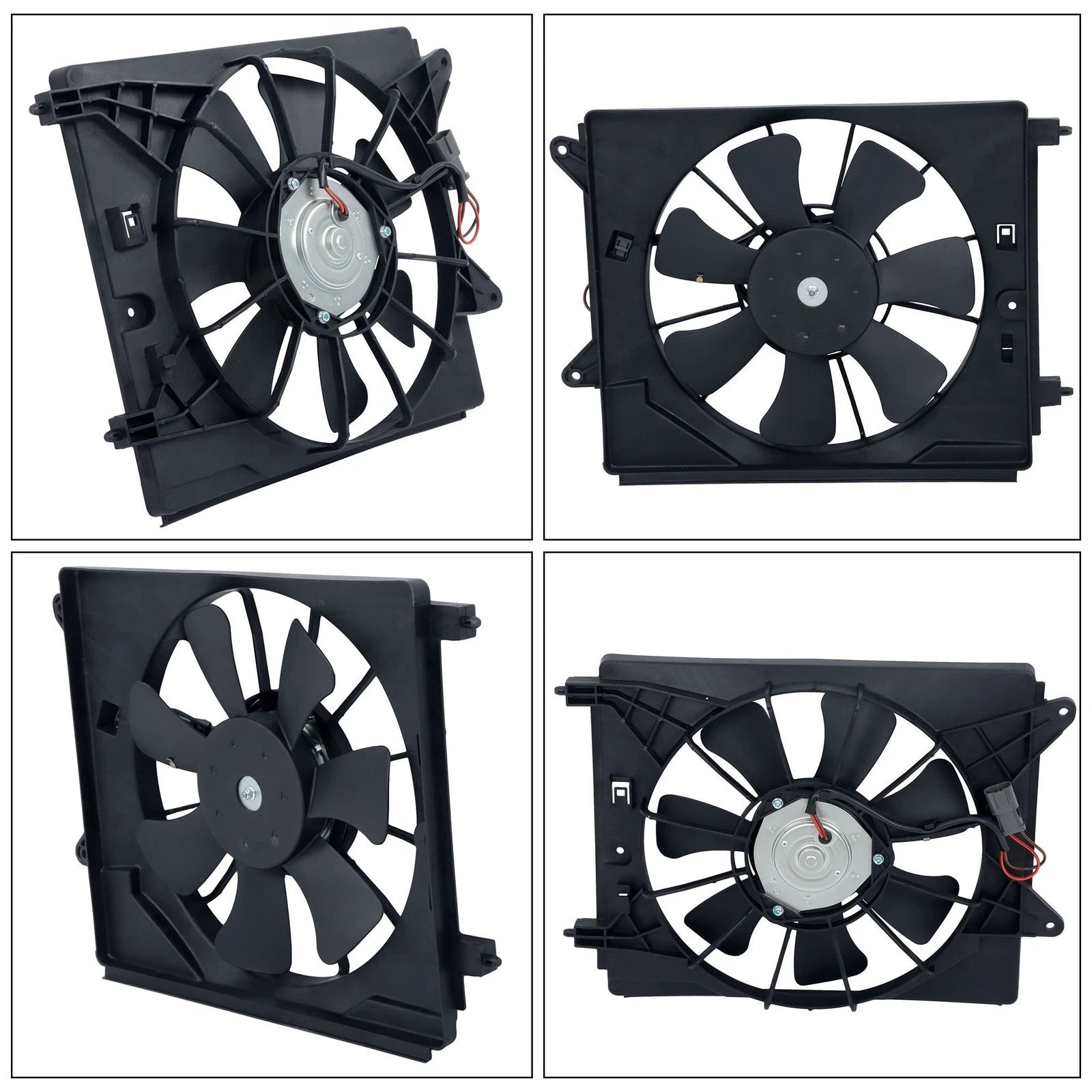 Set of 2 Cooling Fan Assemblies for Honda Element (2007–2011)