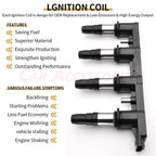 Set of 4 Ignition Coils & Spark Plugs for Chevrolet Cruze Sonic Aveo5 Pontiac G3 UF620