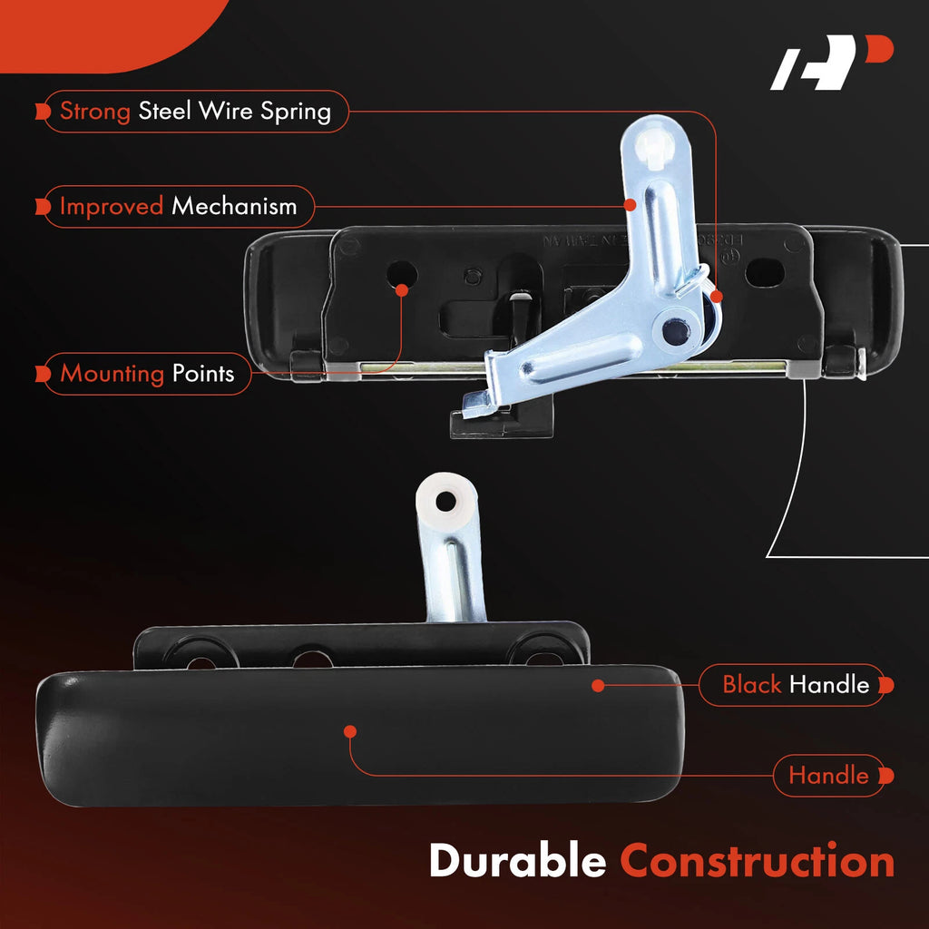 2X Front Exterior Door Handle for Ford E-150 E-350 (2003-2007)