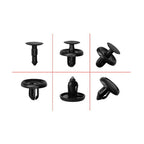 100x Bumper Clips Fender Push Rivets Retainer Fasteners for Toyota