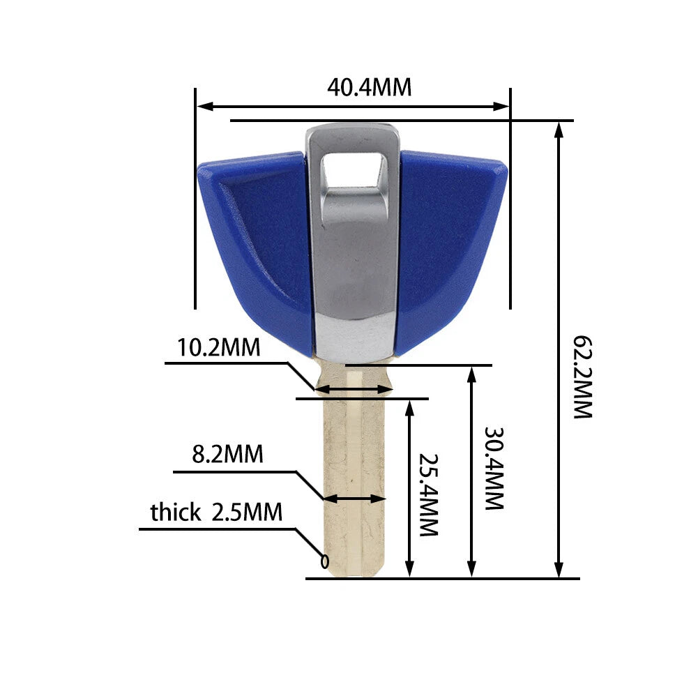 Blade Blank Key Replacement for BMW K1300R K1300S S1000RR K1200GT K1300GT (2008–2016)
