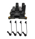 Ignition Coil & Spark Plug Wire Set 8mm for Ford Mazda Mercury L4
