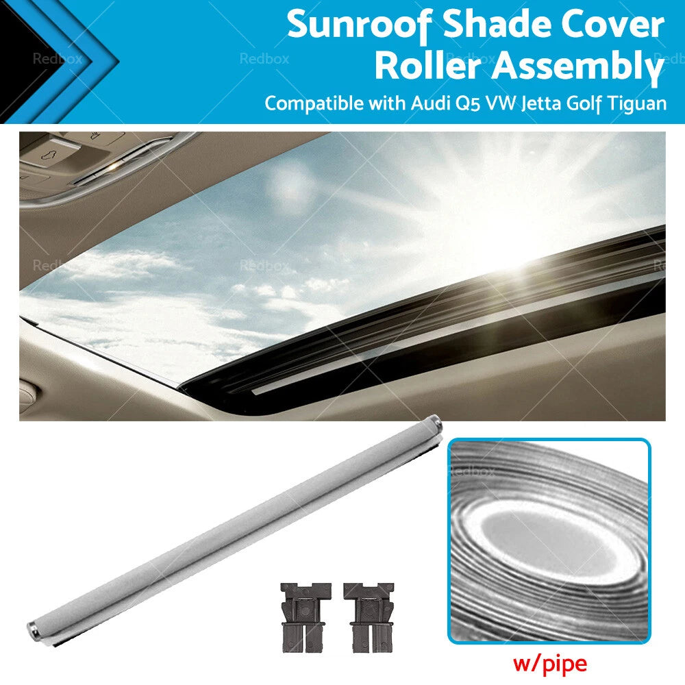 Sunroof Shade Cover Roller Assembly for Audi Q5, VW Jetta, Golf, Tiguan (2009–2023)