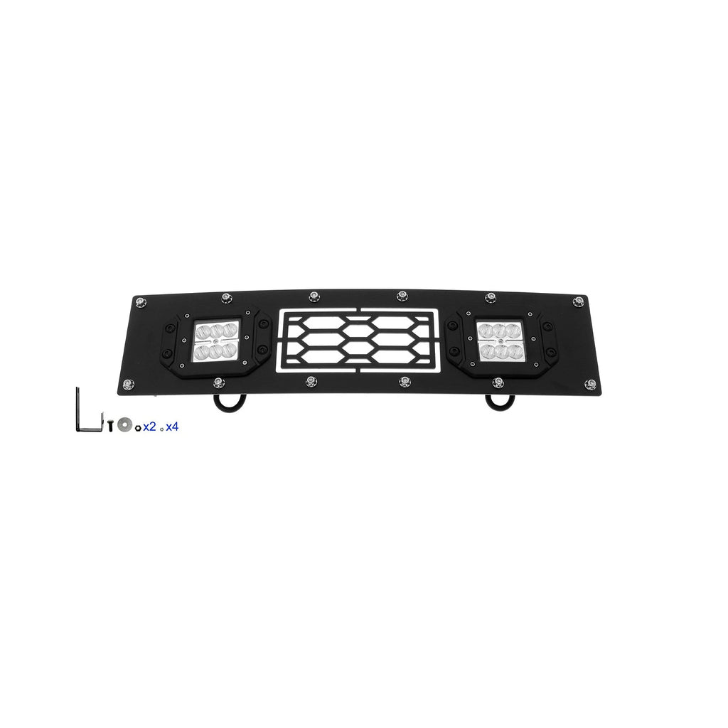 Stainless Black Laser Cut Mesh Grille with LED for Ford F-150 (2009-2014)