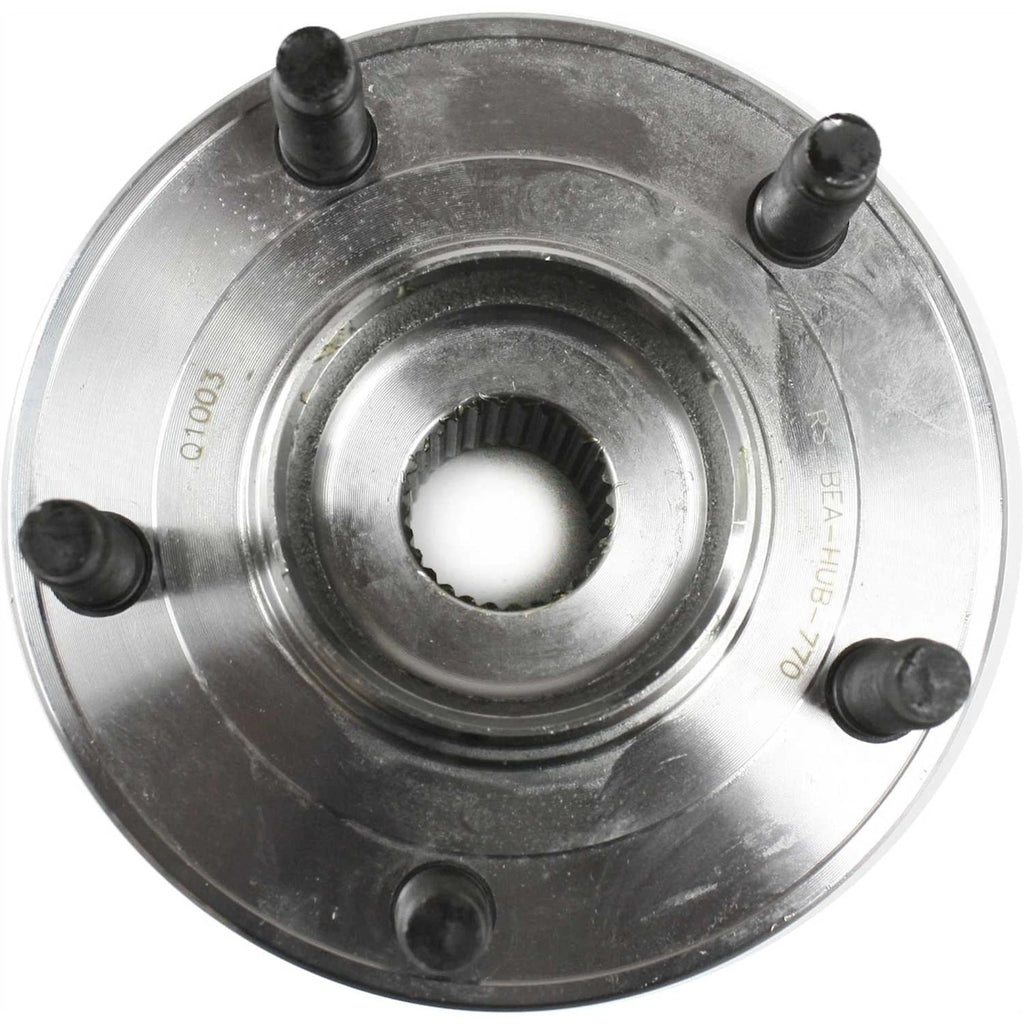 Set of 2 Wheel Hubs for Ford Escape (2001–2012) with ABS Ring