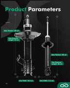 Front Rear Shocks & Struts for Nissan Maxima Infiniti I30 (1995–1999)