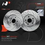 Front Drilled Brake Rotors for Chevy Cruze Sonic Volt Bolt EV (2011â2023)