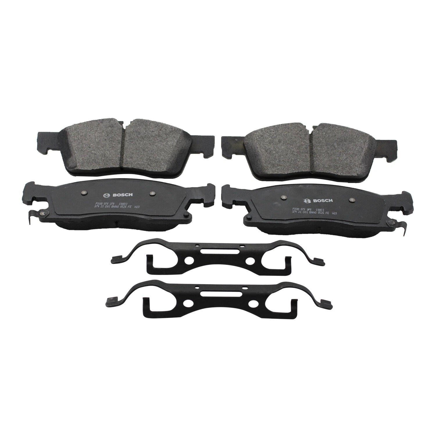Set of 4 Bosch QuietCast Front Semi-Metallic Brake Pads for Dodge Jeep
