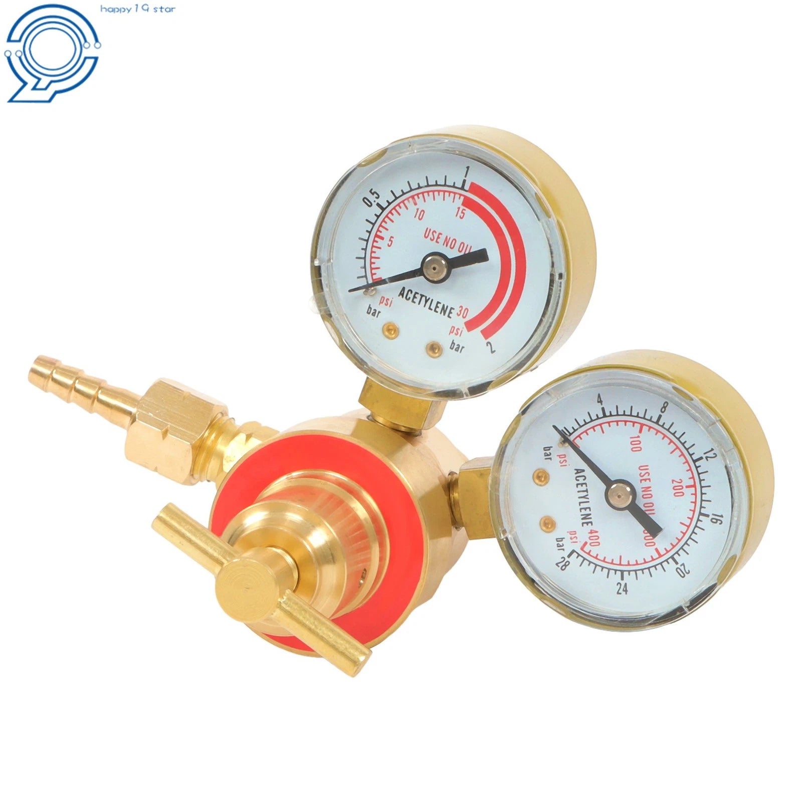 Dual Gauge Acetylene Regulator CGA200 for Welding Torch