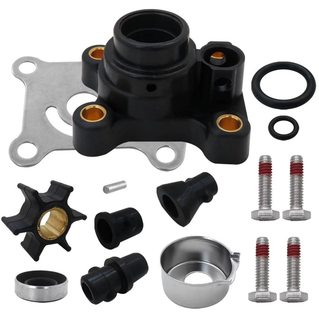 Water Pump Impeller Kit for Johnson Evinrude 9.9-15HP (1974–2007) Replaces 394711