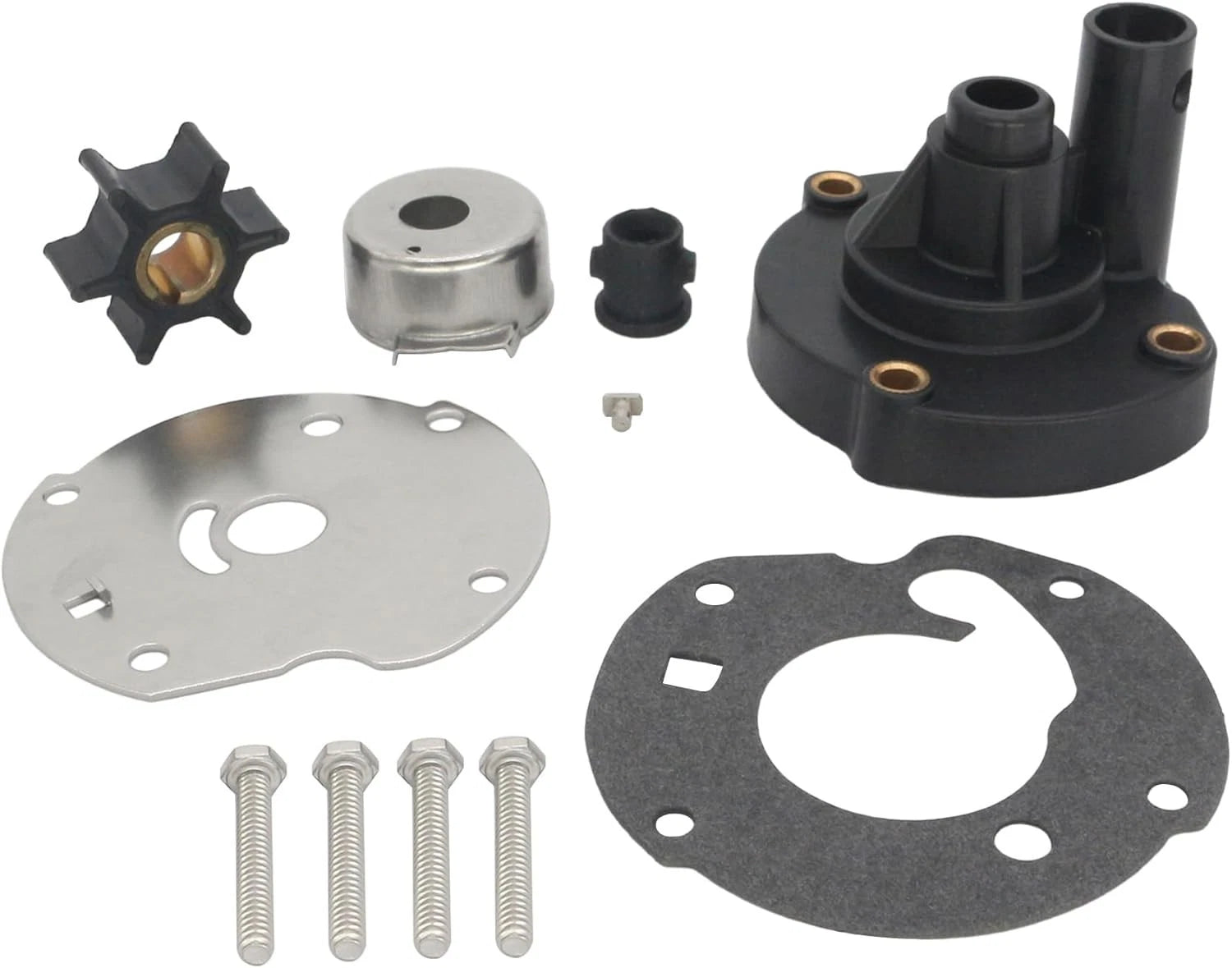 Water Pump Impeller Kit for Johnson Evinrude OMC 6HP 763758 391391 778166 382797