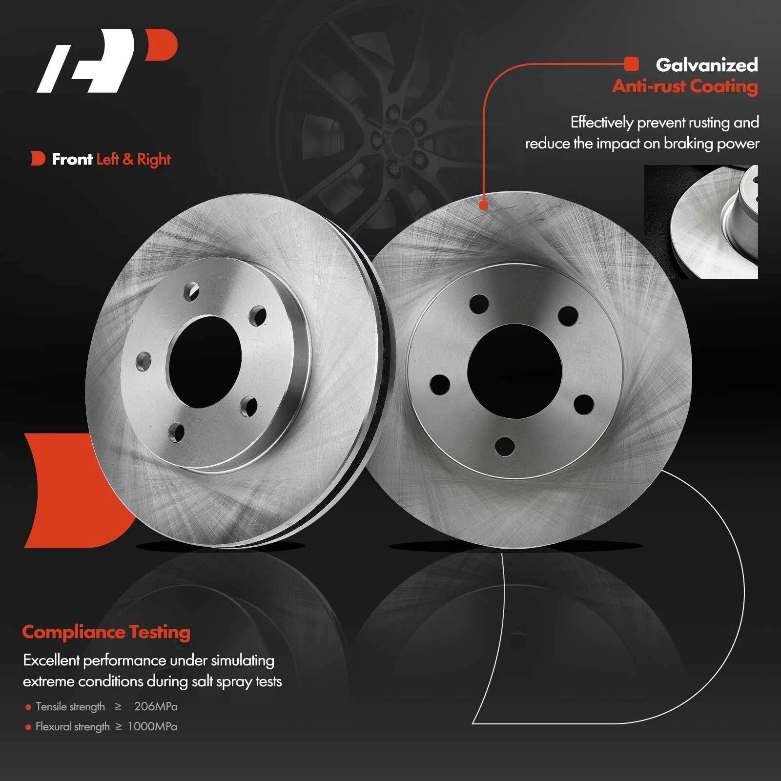 Front Brake Rotor, Pad & Caliper for Buick Rendezvous (2002-2006)
