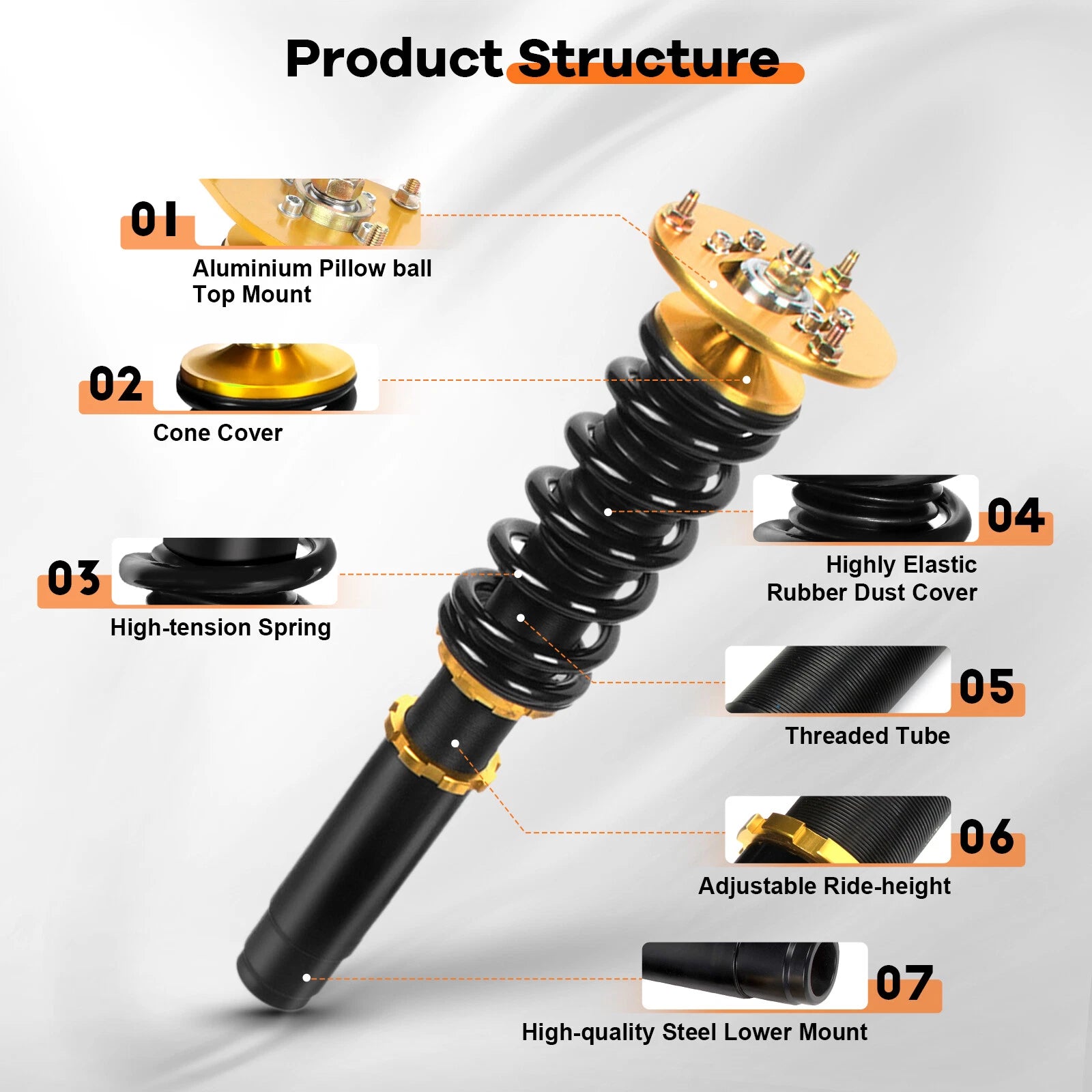 Coilovers for BMW E46 320i 325i 330i (2001-2005)