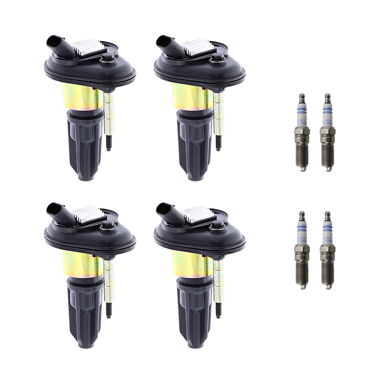 Set of 4 Ignition Coils & Spark Plugs for Colorado i-280 (2004–2012)