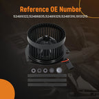 Heater Blower Motor for Buick Chevrolet Oldsmobile Pontiac (w/ Wheel) 52489322