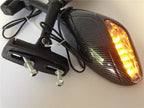 Yellow LED Mirror Lights for Kawasaki Ninja 500 636 ZX6R ZX750 ZX7R ZX9R Z750S 250R