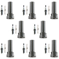 Set of 8 NGK G-Power Platinum Spark Plugs & Denso Coil Boots for Dakota Ram 1500 (1997–2004)
