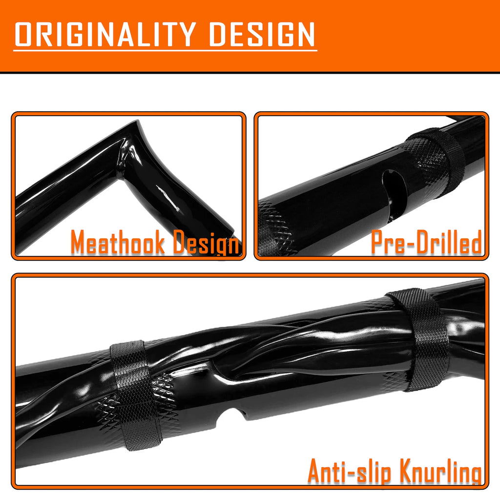 12" Prewired Ape Hanger Handlebar 1.25" for Harley Road Glide (2008–2013)