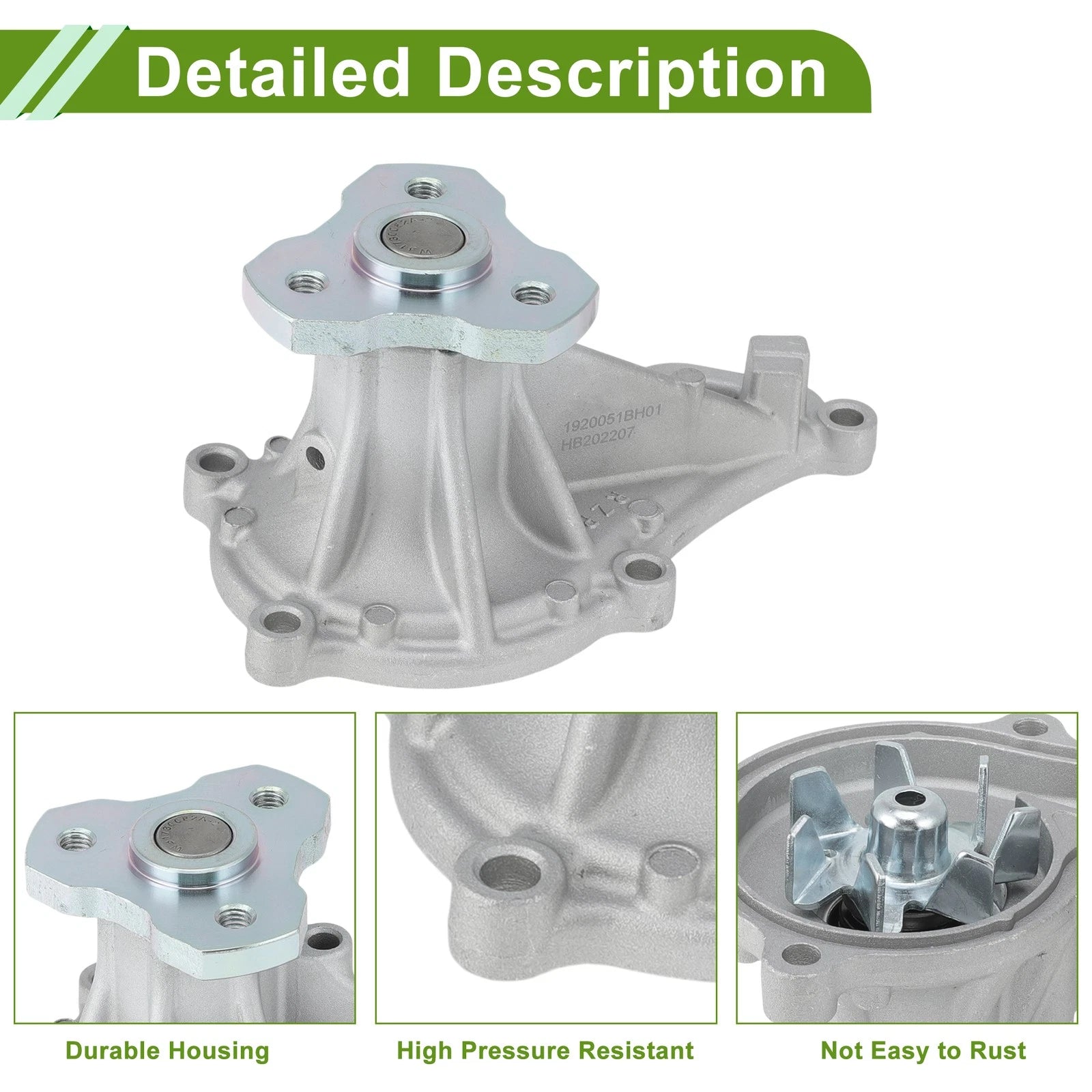 Engine Water Pump for Honda HR-V (2016–2020) No. 1920051BH01