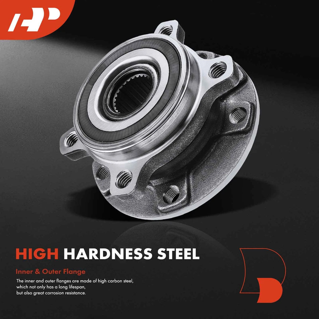 2X Front Wheel Hub & Bearing Assembly for Jeep Cherokee (2014-2023)