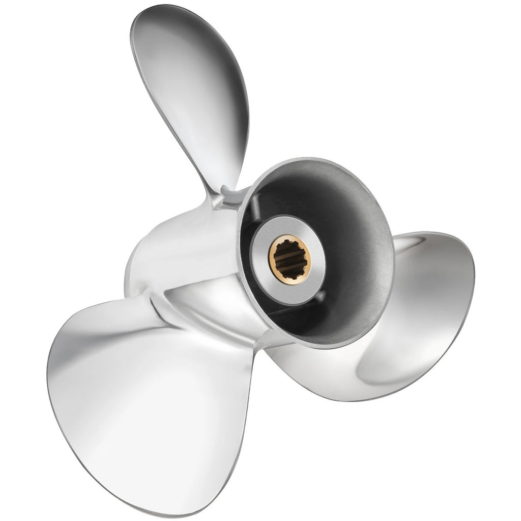 9.9 x 11 Stainless Steel Outboard Propeller for Tohatsu 25 30HP (10 Tooth RH)