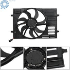 Cooling Fan Assembly for Audi A3 S3 VW e-Golf Golf Jetta (2015–2020)