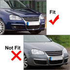 Right Front Bumper Fog Light Cover w/ Chrome Trim for VW Jetta (2006-2010)