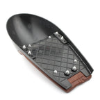 Retro Seat Pan Base Cushion for Scrambler Cafe Racer - Brown