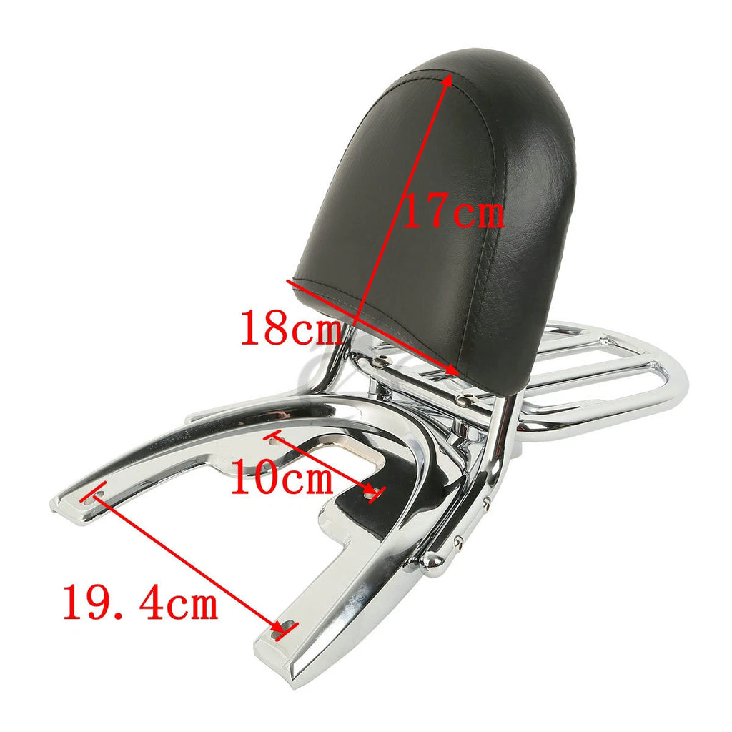 Sissy Bar Luggage Rack Baseplate for Harley V-Rod (2002–2006) Chrome