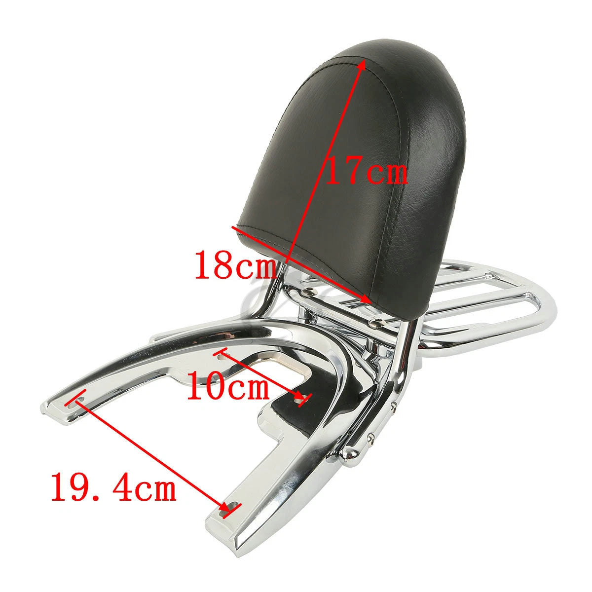 Sissy Bar Luggage Rack Baseplate for Harley V-Rod (2002–2006) Chrome