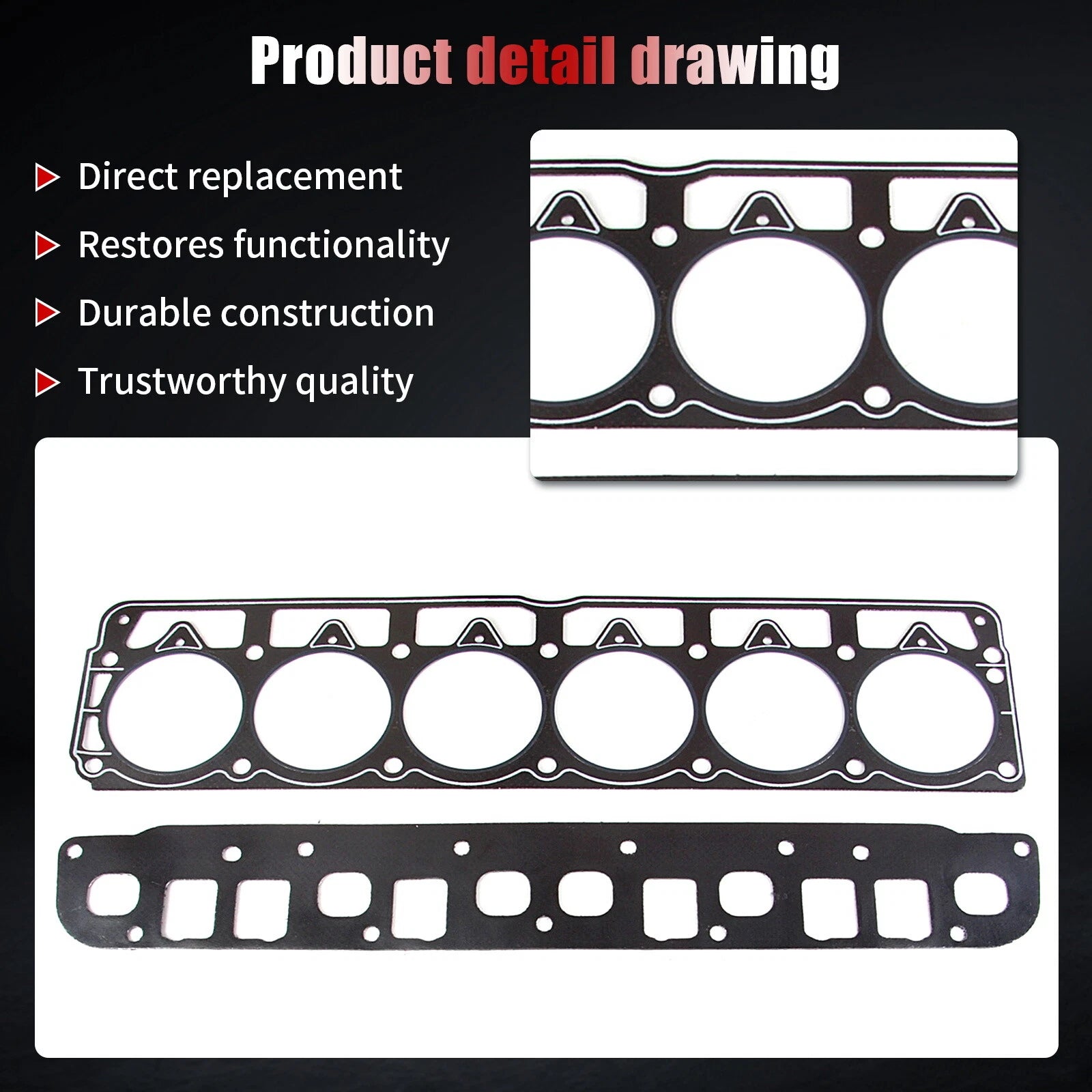 Head Gasket Set for Jeep Wrangler Grand Cherokee 4.0L (1996–1998)