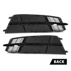 Front Fog Light Cover for Audi S6 A6 S-Line (2016–2018) Honeycomb Black