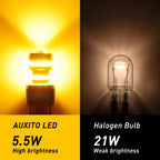 2X LED Amber Red Turn Signal Tail Light Bulbs for Car