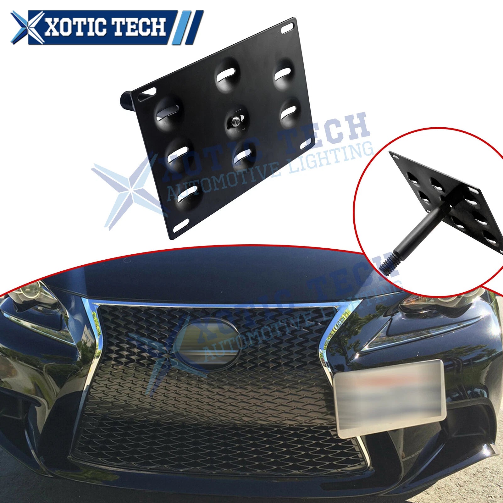 License Plate Tow Hook Mount Bracket for Infiniti G37 Coupe (2008–2013)