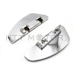 Chrome Passenger Floor Board Set for Harley Touring (1993–2018)